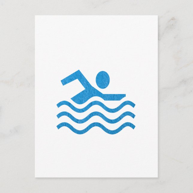 Cartão Postal NVN24 navinJOSHI Nadando Sucesso Natação Nadador 1 (Frente)