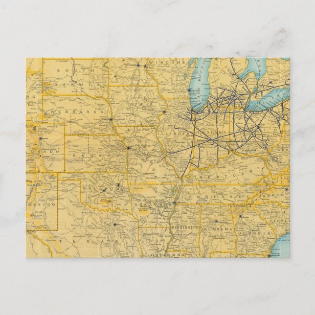 Cartão Postal NY Linhas Centrais (Frente)