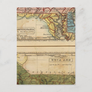 Cartão Postal NY, NJ, Pa, Del, Md