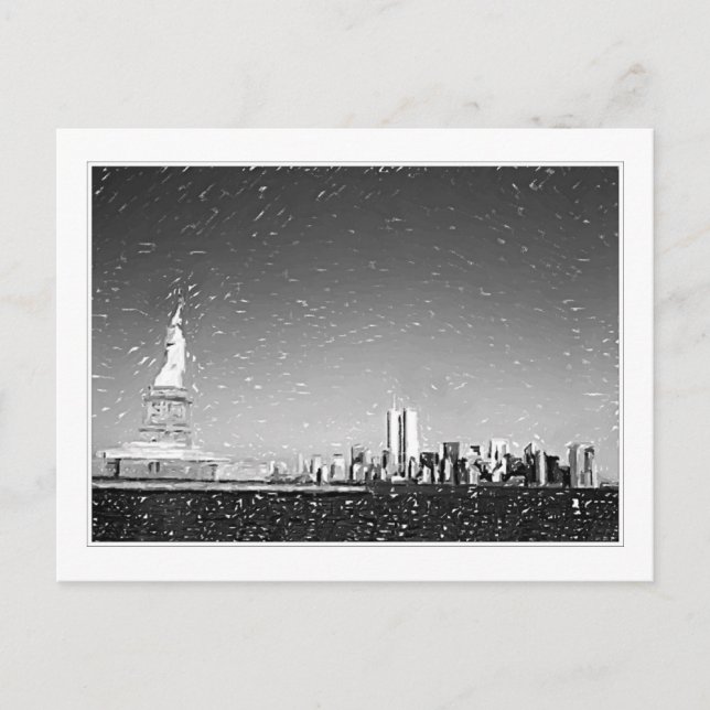 Cartão Postal NY Skyline (Frente)