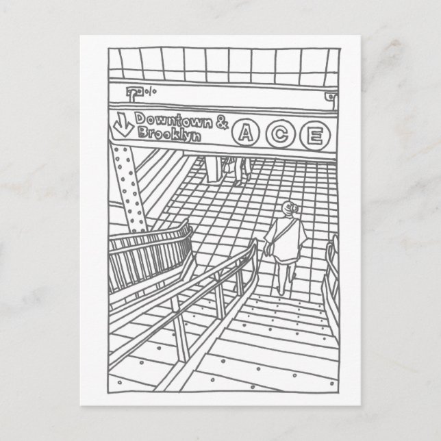 Cartão Postal NY Subway (Frente)