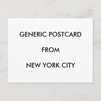 Cartão postal - NYC Genérico