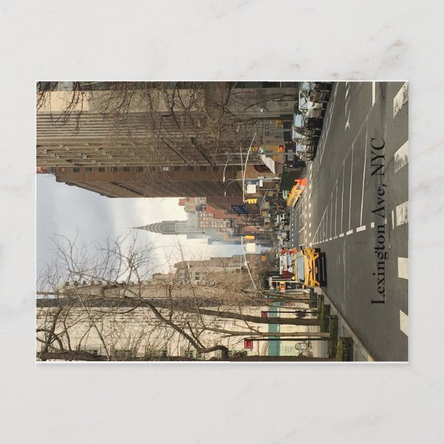 Cartão postal NYC Lexington e Chrysler (Frente)