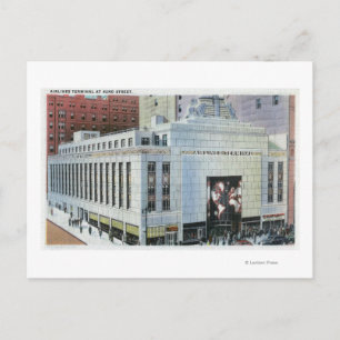 Cartão Postal NYC, Nova York42nd Street View of Terminals (Vista
