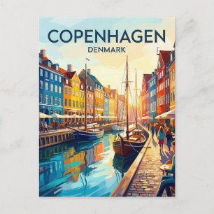 Cartão Postal Nyhavn Dinamarca