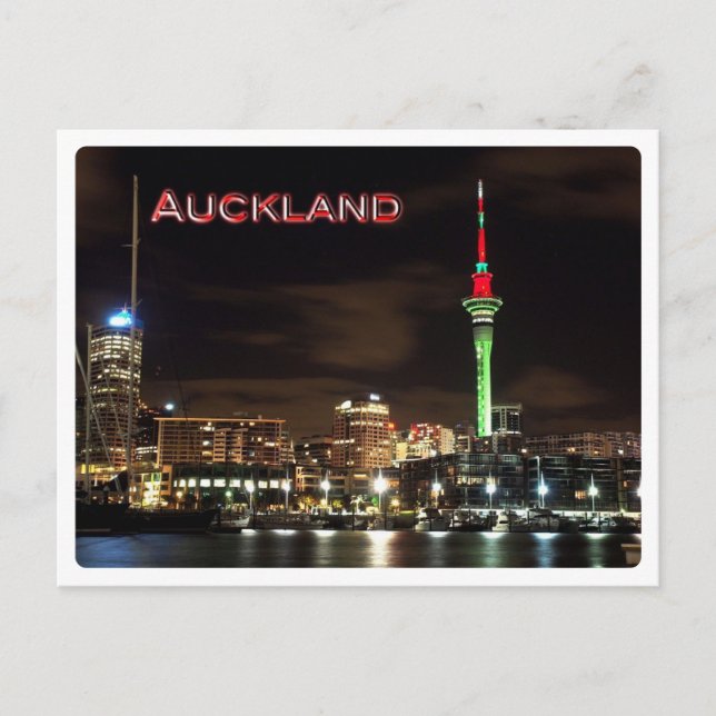 Cartão Postal NZ Auckland - Sky Tower - (Frente)