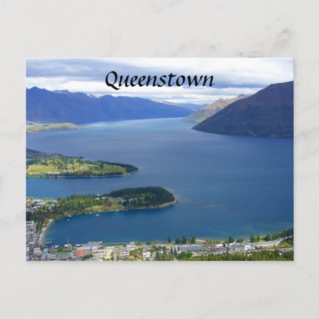 Cartão Postal nz queenstown (Frente)