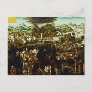 Cartão Postal O Acórdão de Paris e a Guerra de Troia, 1540