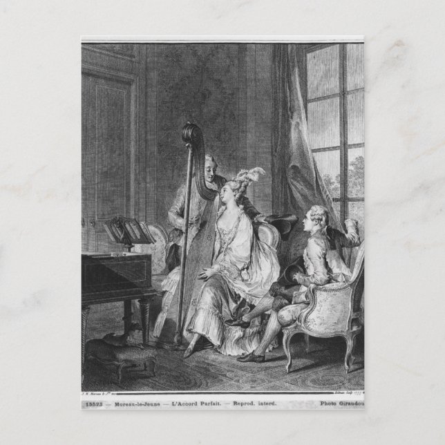 Cartão Postal O acorde perfeito (Frente)