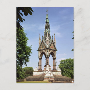 Cartão Postal O Albert Memorial a partir do Albert Hall