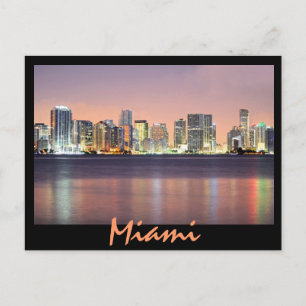 Cartão Postal O amanhecer da Cidade Mágica, Miami.