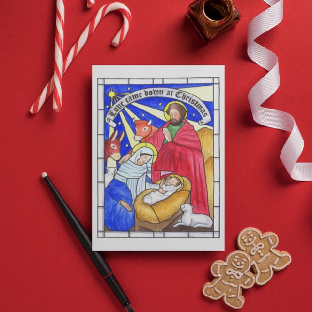 Cartão Postal O amor caiu no cartão-postal Inspirador de Natal (Criador carregado)