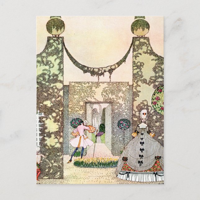 Cartão Postal O amor de Kay Nielsen na tarde (Frente)