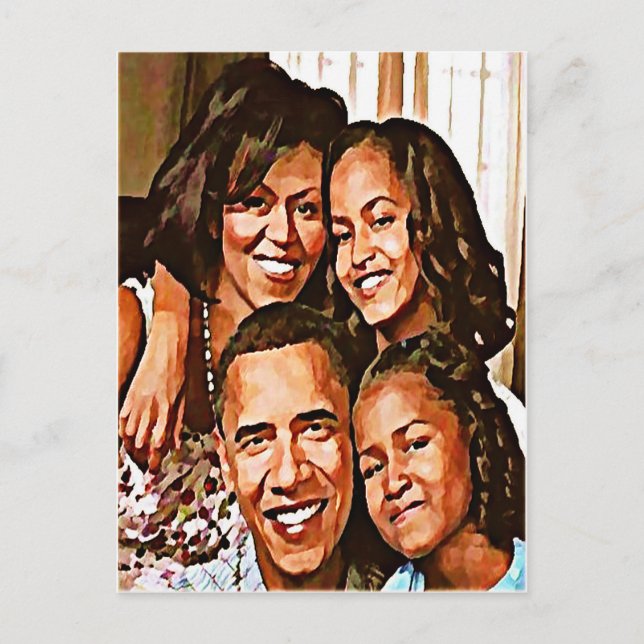 Cartão Postal O Amor de Obama_ (Frente)