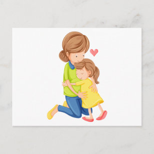 Cartão Postal O amor de uma mãe e de uma filha