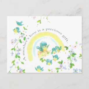 Cartão Postal O amor de uma mãe é um presente de Precioso