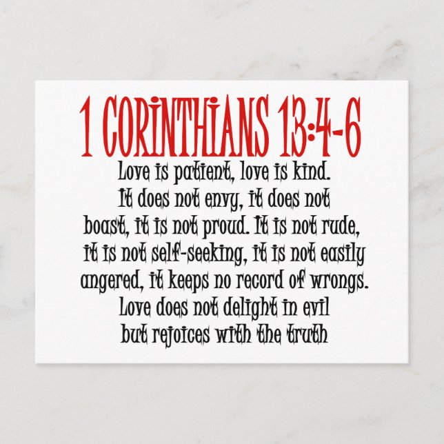 Cartão Postal O amor é (Frente)