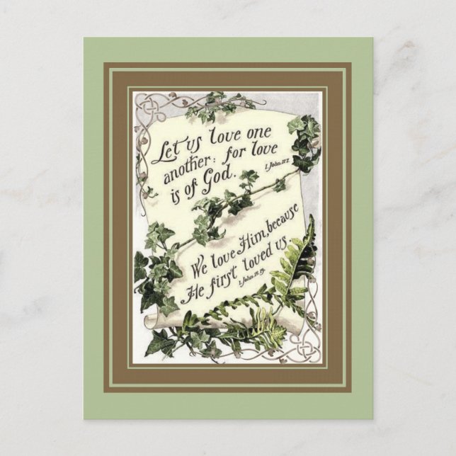 Cartão Postal O Amor É de Deus (Frente)