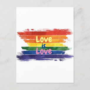 Cartão Postal O amor é o amor, o orgulho design