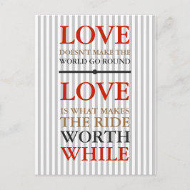 Cartão postal - O amor é o que...