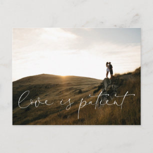 Cartão Postal O Amor É Patiente Adiado A Mudança De Casamento Ca