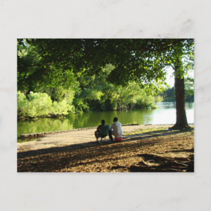 Cartão Postal O amor é uma brisa suave perto do lago