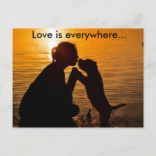 Cartão Postal O amor está em todo lugar - Cartão-postal