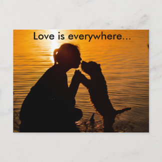 Cartão Postal O amor está em todo lugar - Cartão-postal