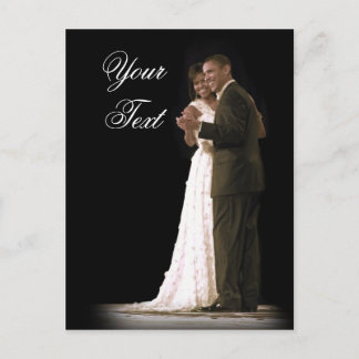 Cartão Postal O amor está no ar, o primeiro Casal dançando