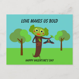 Cartão Postal O amor nos torna um Dia de os namorados ousado Fer