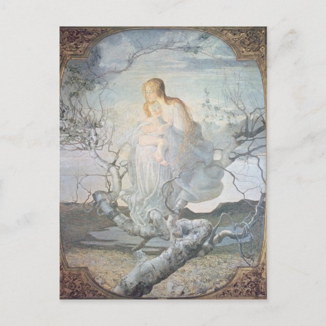Cartão Postal O Anjo da Vida, 1894 (Frente)