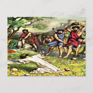 Cartão Postal O apedrejamento