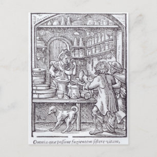 Cartão Postal O Apotecário, publicado por Hartman Schopper