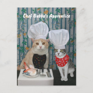 Cartão Postal O aprendiz de Bubba do cozinheiro chefe