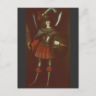 Cartão Postal O Arcanjo Miguel por Francisco de Zurbarán