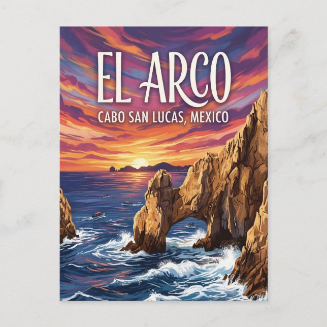 Cartão Postal O Arco de Cabo San Lucas (Frente)