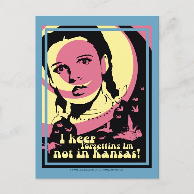 Cartão Postal O Assistente De Oz™ | Não estou no Kansas (Frente)
