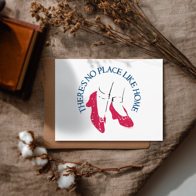 Cartão Postal O Assistente De Oz™ | Não há lugar como o Home™ (Postcard simulated on table)