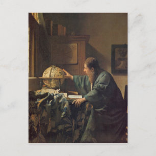Cartão Postal O astrônomo de Johannes Vermeer