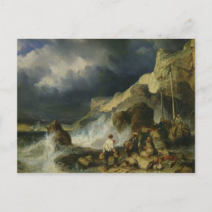 Cartão Postal O ataque dos assaltantes, c.1837