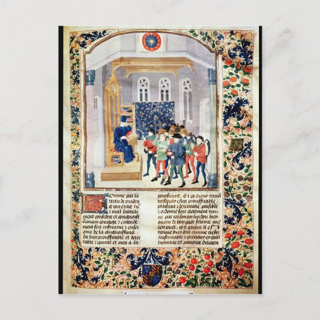 Cartão Postal O Autor Apresentando seu Livro aos Camponeses (Frente)