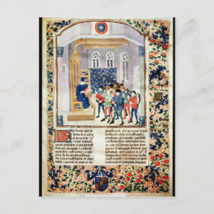 Cartão Postal O Autor Apresentando seu Livro aos Camponeses