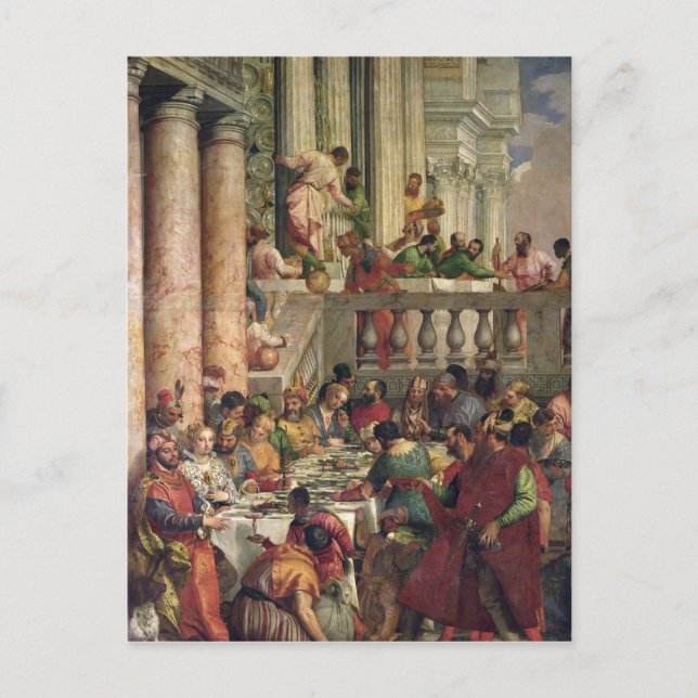 Cartão Postal O Banquete do Casamento no Cana (Frente)