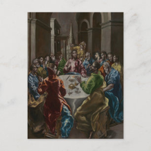 Cartão Postal O Banquete na Casa de Simão por El Greco