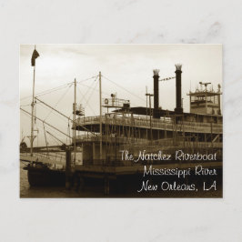 Cartão Postal O barco a vapor de Natchez, Nova Orleães,