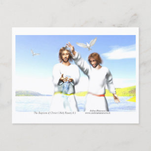 Cartão Postal O Batismo de Cristo