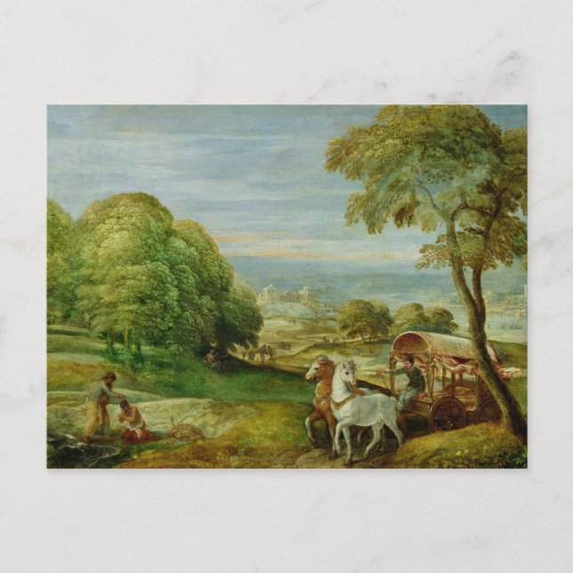 Cartão Postal O batismo do Eunuch etíope (Frente)