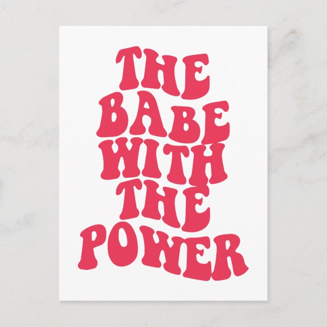 Cartão Postal O bebê com o poder (Frente)