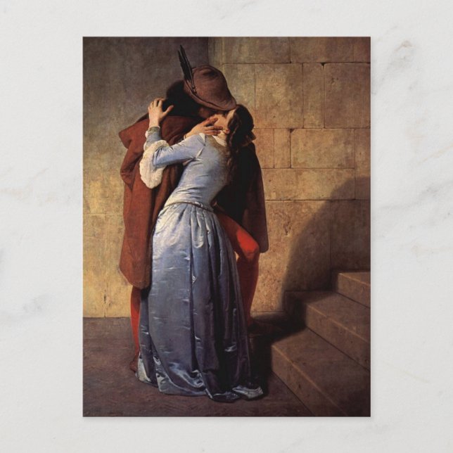 Cartão Postal O Beijo (Frente)