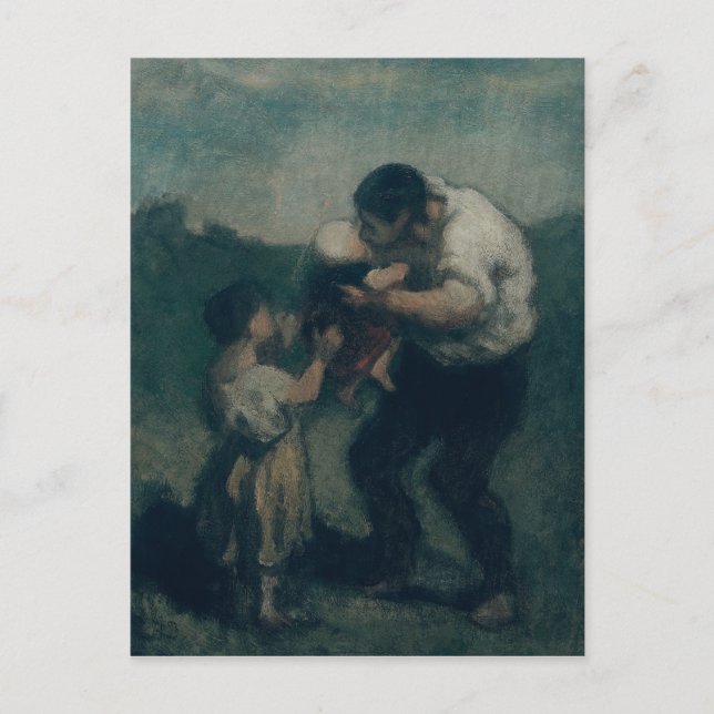 Cartão Postal O Beijo, c.1845-48 (Frente)